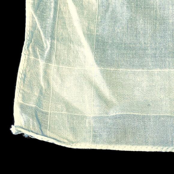 Pink Pearl Rose Bud Handkerchief Petite Point Embroidered Floral Linen Feminine - Picture 5 of 7